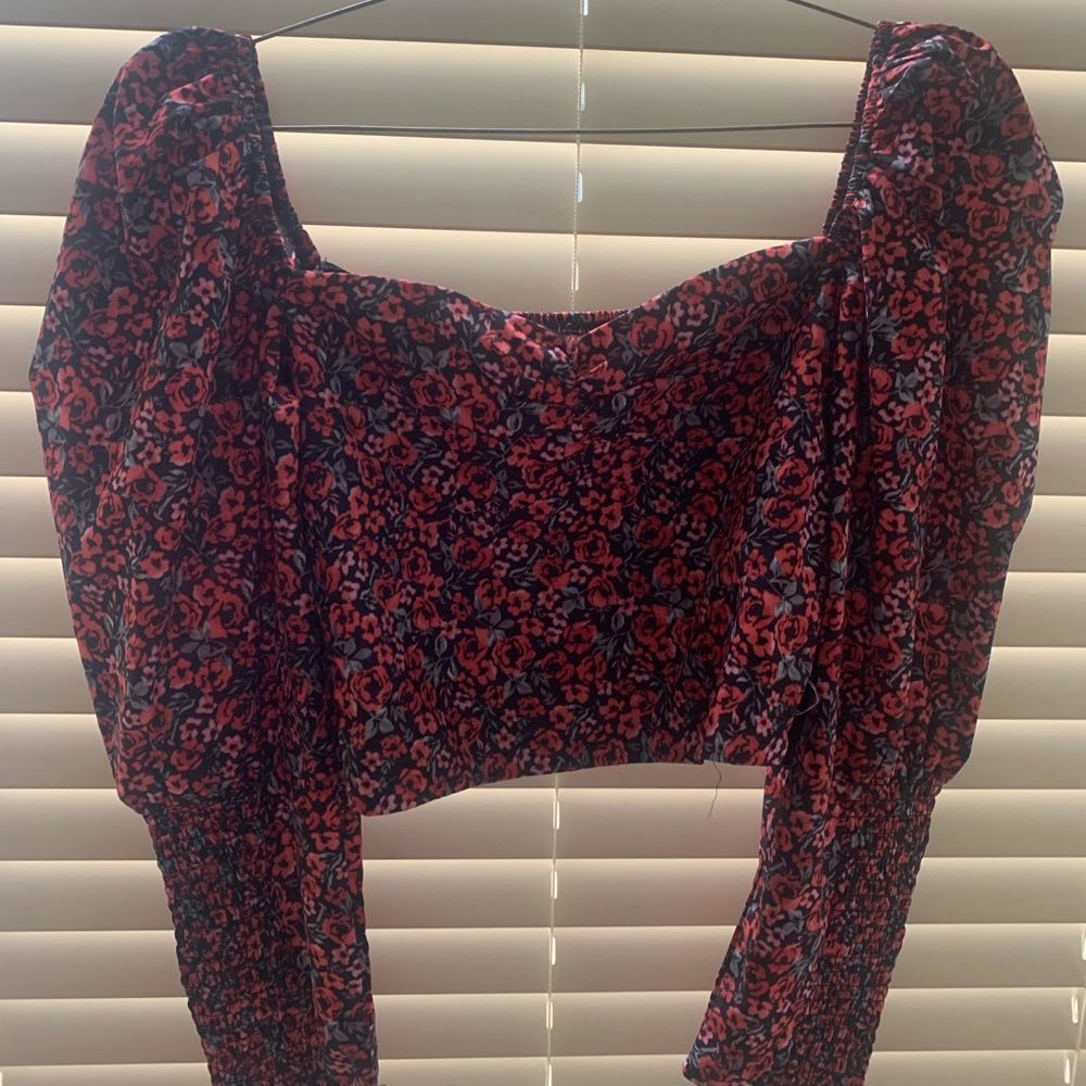 Floral crop top